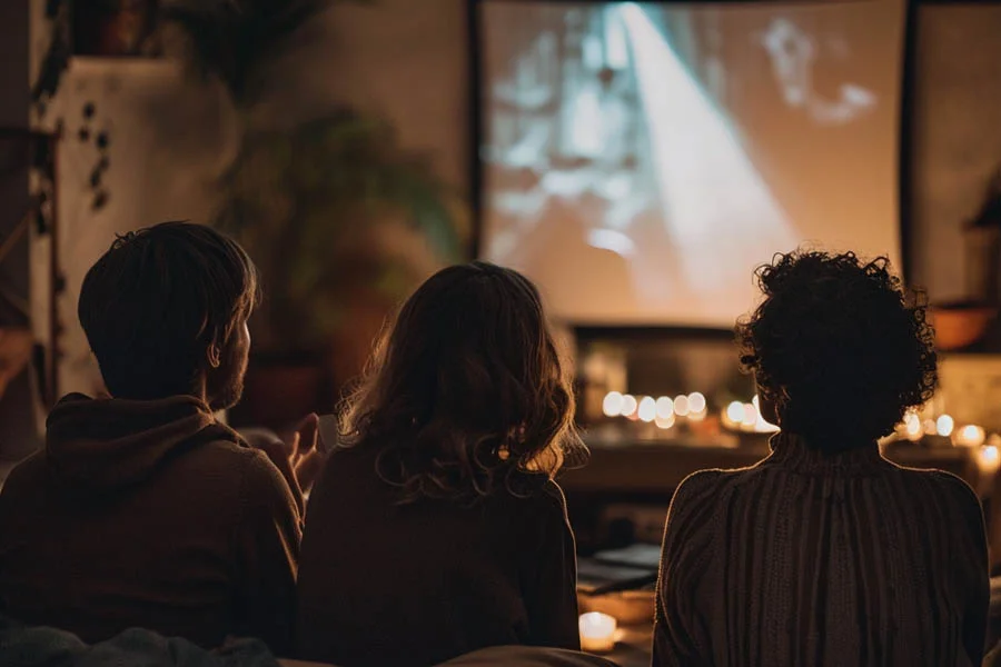 projector with streaming apps